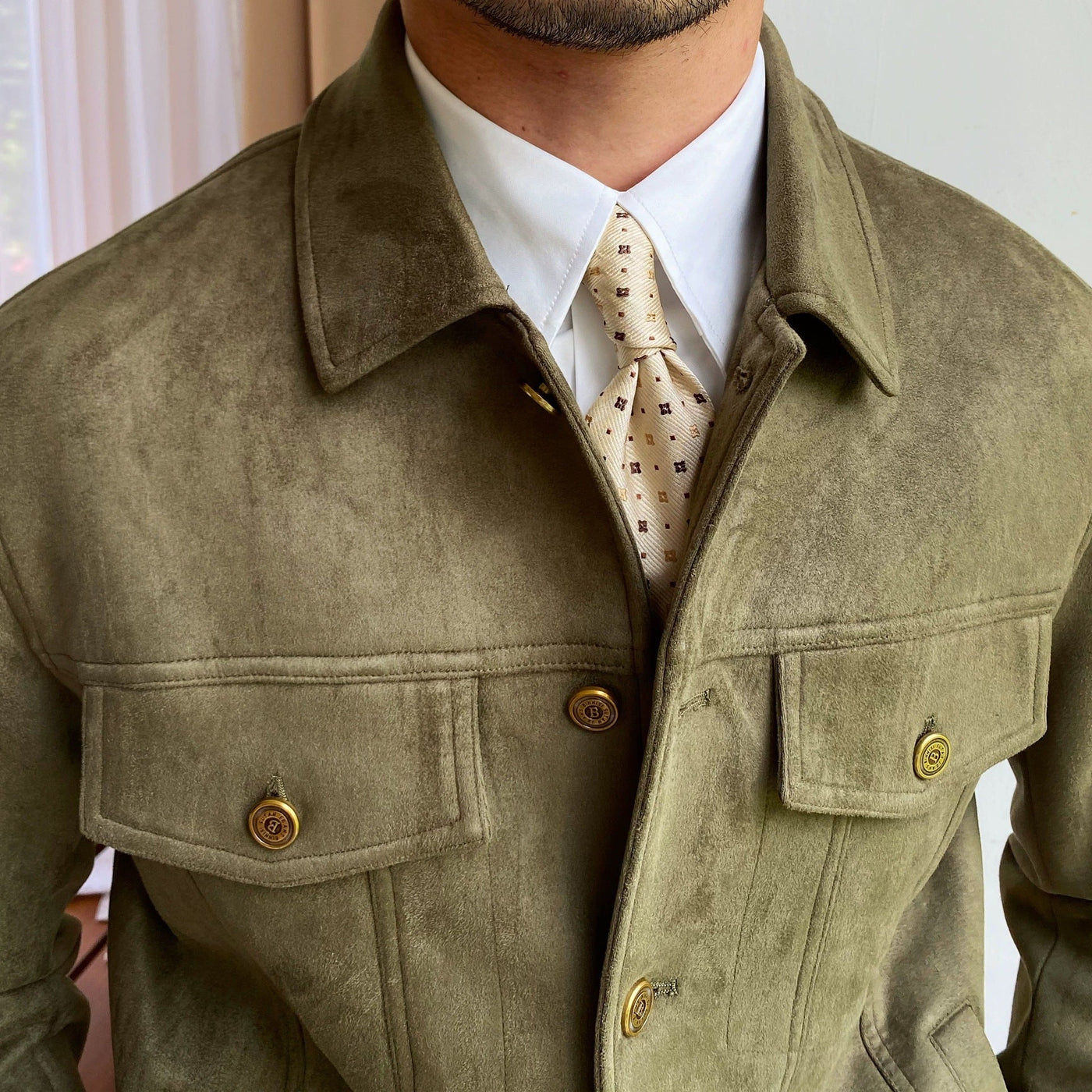 Solid Color Casual Retro Easy Matching Coat