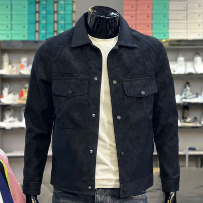 Casual Collar Trendy Cool Suede Jacket